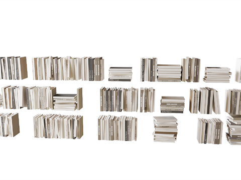  摆件书籍 书本3d模型 