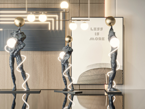  抽象雕塑 艺术摆件3d模型 