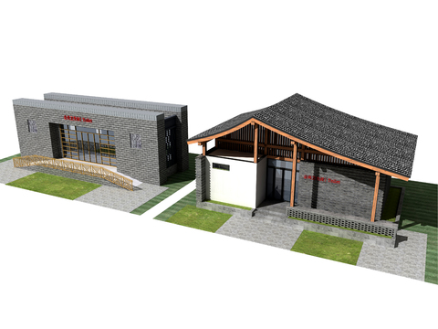  公共卫生间 公厕3d模型 