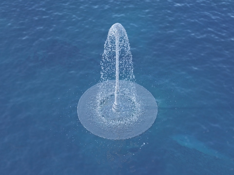  喷泉 涌泉 水景3d模型 