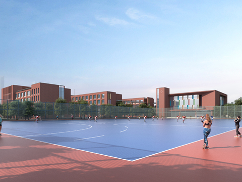  曲棍球场3d模型 