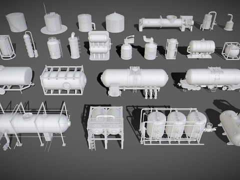  混凝土搅拌机3d模型 