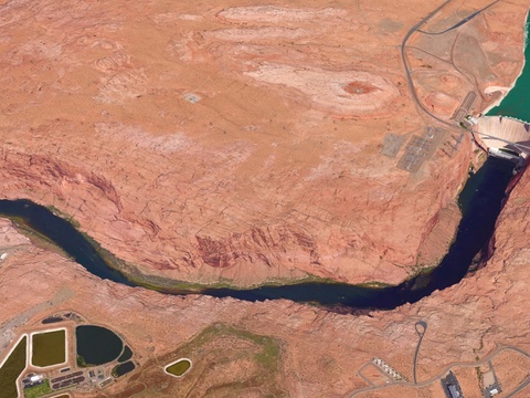  现代峡谷3d模型 