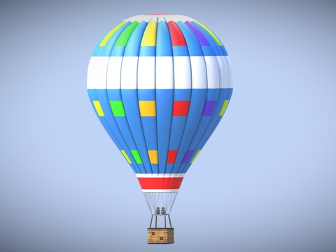  热气球 航空气球3d模型 