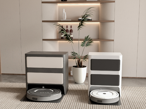  扫地机器人3d模型 