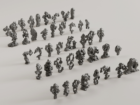  太湖石 景观石3d模型 