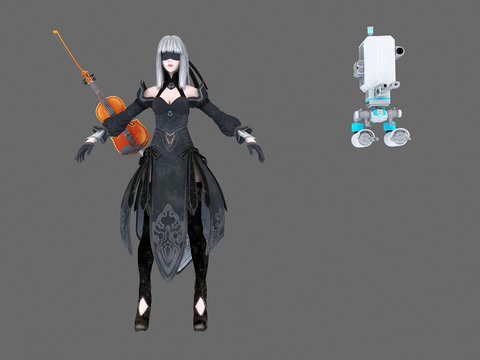  虚拟人物 游戏角色3d模型 