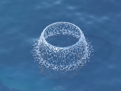  喷泉 涌泉 水景3d模型 