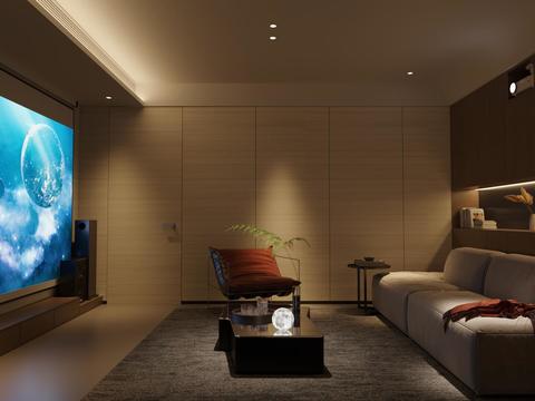  影音室 私人影院 家庭影院 影视厅3d模型 