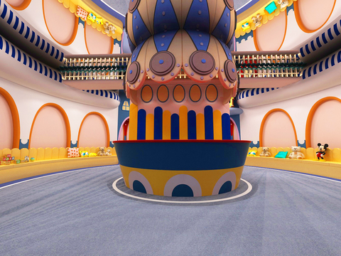  儿童娱乐室 游乐场3d模型 