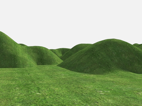  群山山脉 山体 微地形3d模型 