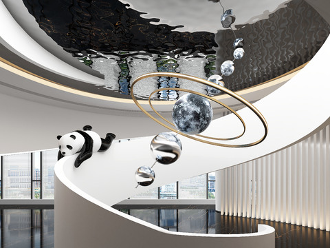  艺术装置 雕塑3d模型 