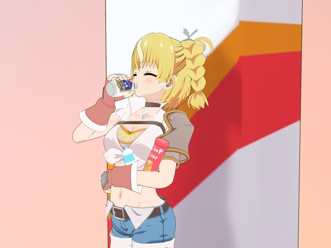  日系美少女 二次元手办 可爱动漫角色3d模型 