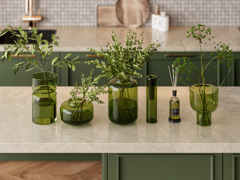  水生植物 水培植物3d模型 