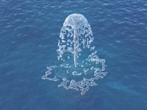  喷泉 涌泉 水景3d模型 
