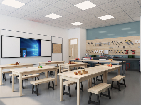  手工教室 手工坊3d模型 