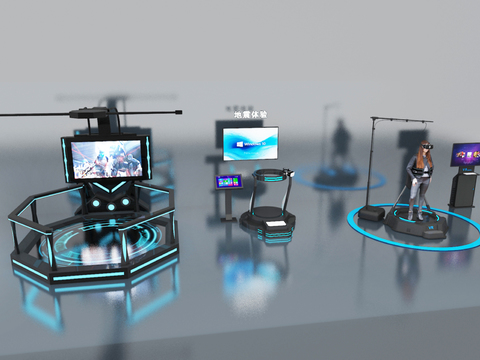 VR游戏设备 VR座椅 vr体验设备3d模型 