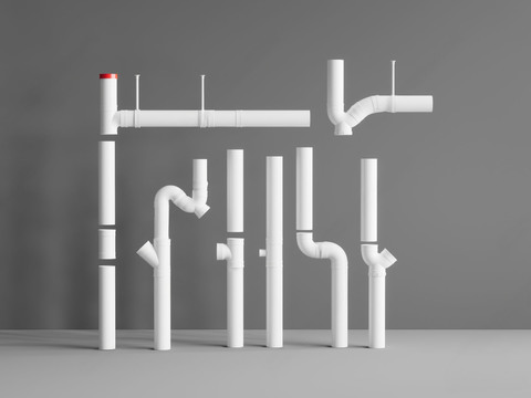  下水管道 排水管3d模型 