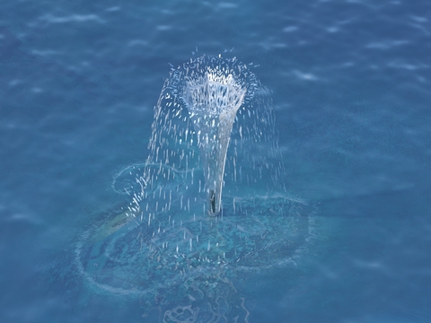  喷泉 涌泉 水景3d模型 