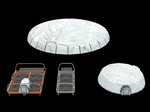  现代未来科幻基地 星际殖民地3d模型 