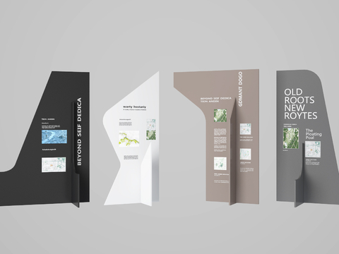  现代指示牌3d模型 