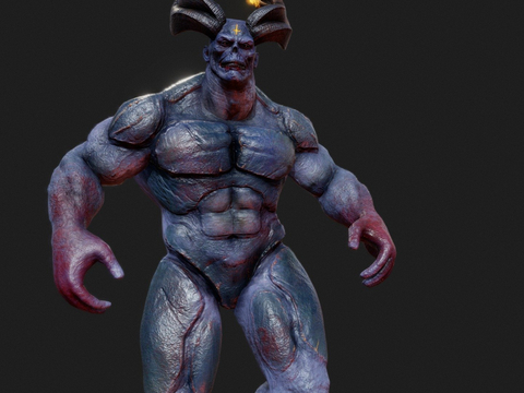  虚拟怪兽3d模型 