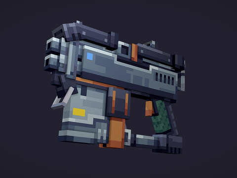  紧凑型冲锋枪3d模型 