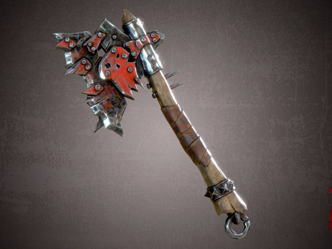  影视动漫 兽人劈斧3d模型 