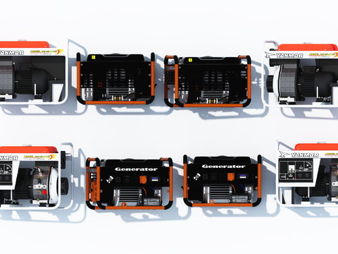  工业器材 发动机3d模型 