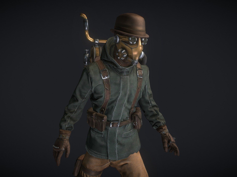  蒸汽工兵3d模型 