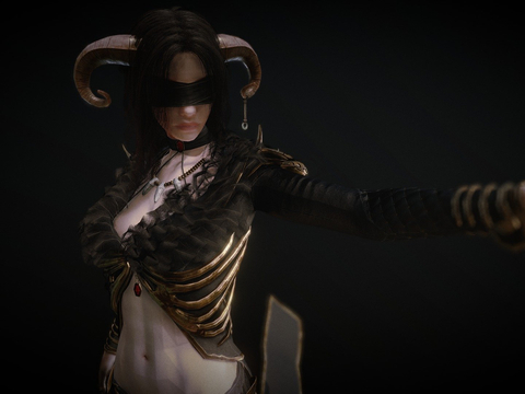  动漫通灵者 幽灵人物3d模型 