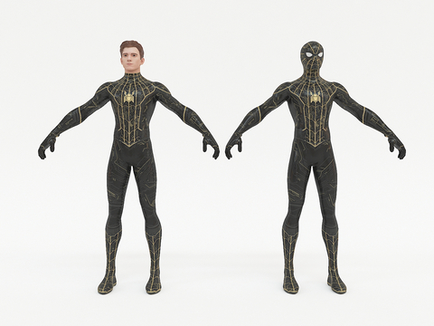  蜘蛛侠 漫威人物3d模型 