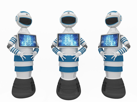  智能机器人3d模型 