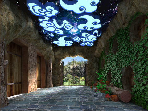  儿童乐园 室内游乐场3d模型 