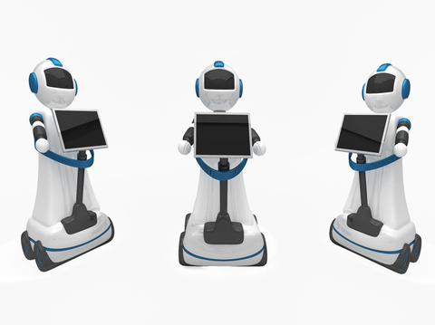  智能机器人3d模型 