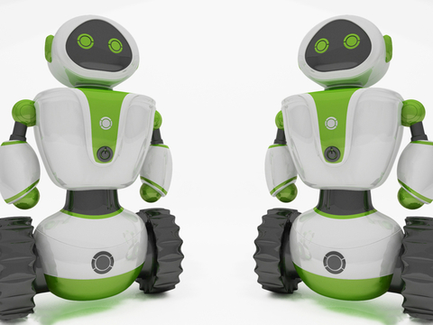  智能机器人3d模型 
