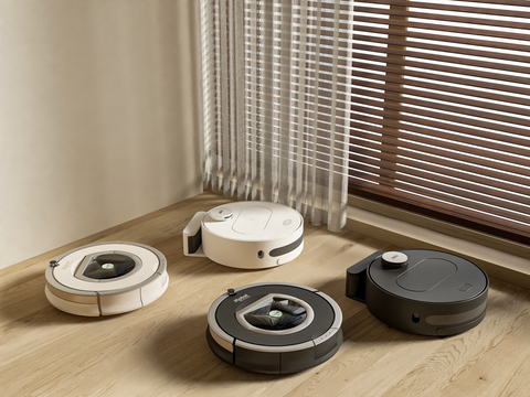  扫地机器人3d模型 