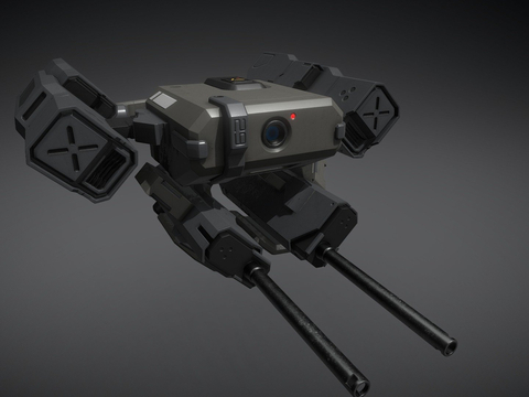  科幻无人机 大疆无人机3d模型 