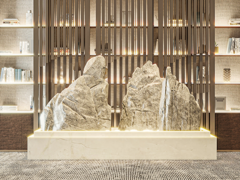  石头 假山 景观造景3d模型 