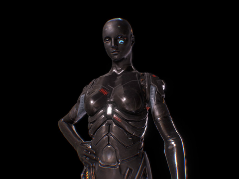  科幻机器人 虚拟机器人3d模型 