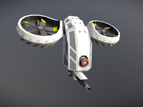  无人机3d模型 