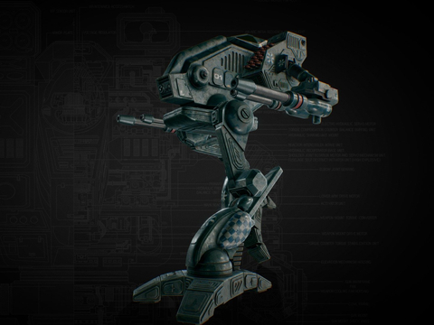  战斗机甲 机器人3d模型 