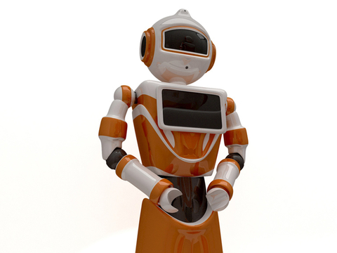  智能机器人3d模型 