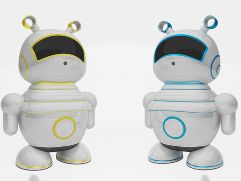  智能机器人 卡通机器人3d模型 