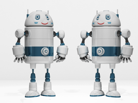  智能机器人 卡通机器人3d模型 