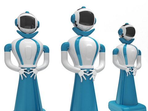  智能机器人3d模型 