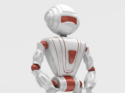  智能机器人3d模型 