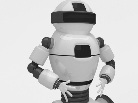  智能机器人3d模型 