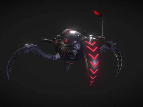  机械蜘蛛3d模型 