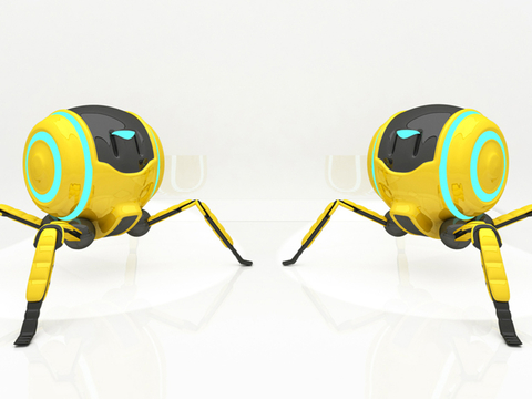  智能机器 蜘蛛机器人3d模型 